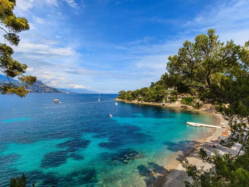 Bay of St-Jean-Cap-Ferrat on a sunny day