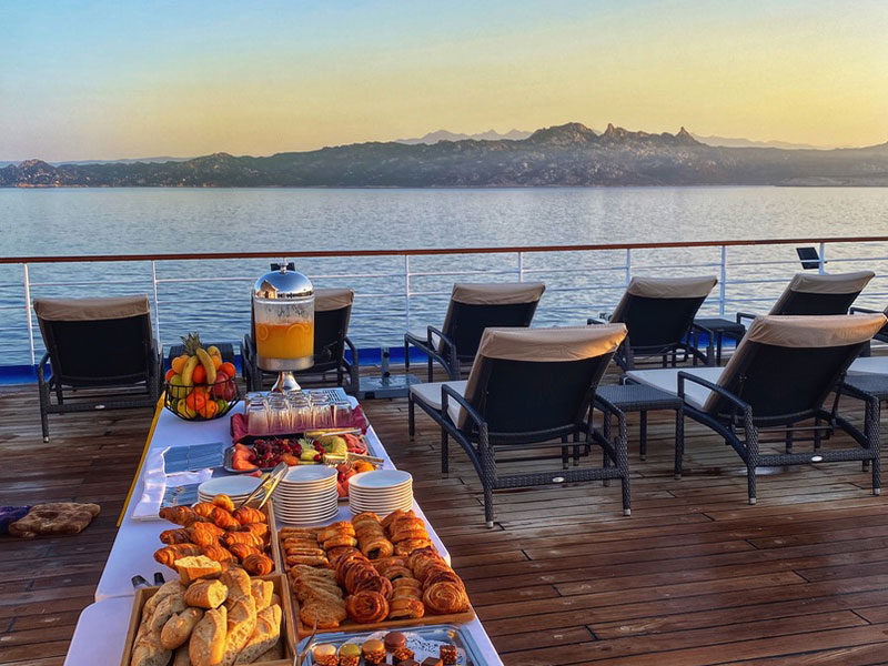 Sailing the Mediterranean to Corsica with CroisiEurope, watching the sun rise