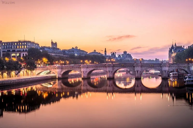 Paris at dusk